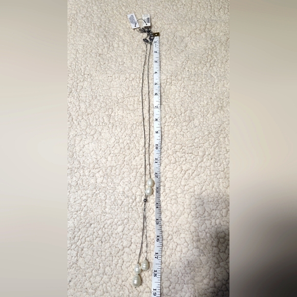 Chico's LONG Necklace silver plated - Picture 7 of 7